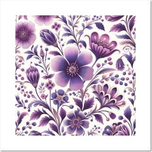 Purple Flowers Posters and Art